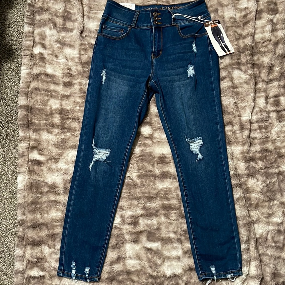 Distressed jeans